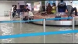 Haiti’s main airport in Port-Au-Prince was inundated with flood waters Tuesday 5/02/17